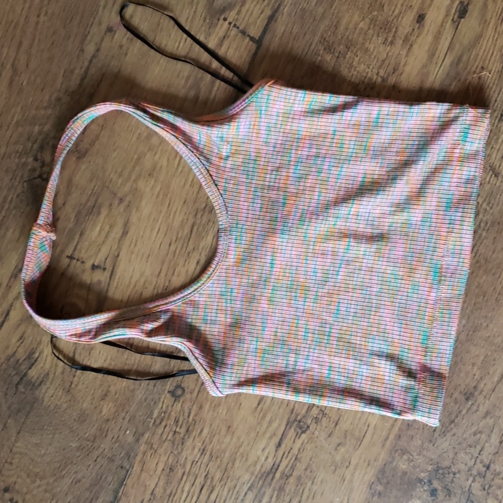 euc cropped halter top
